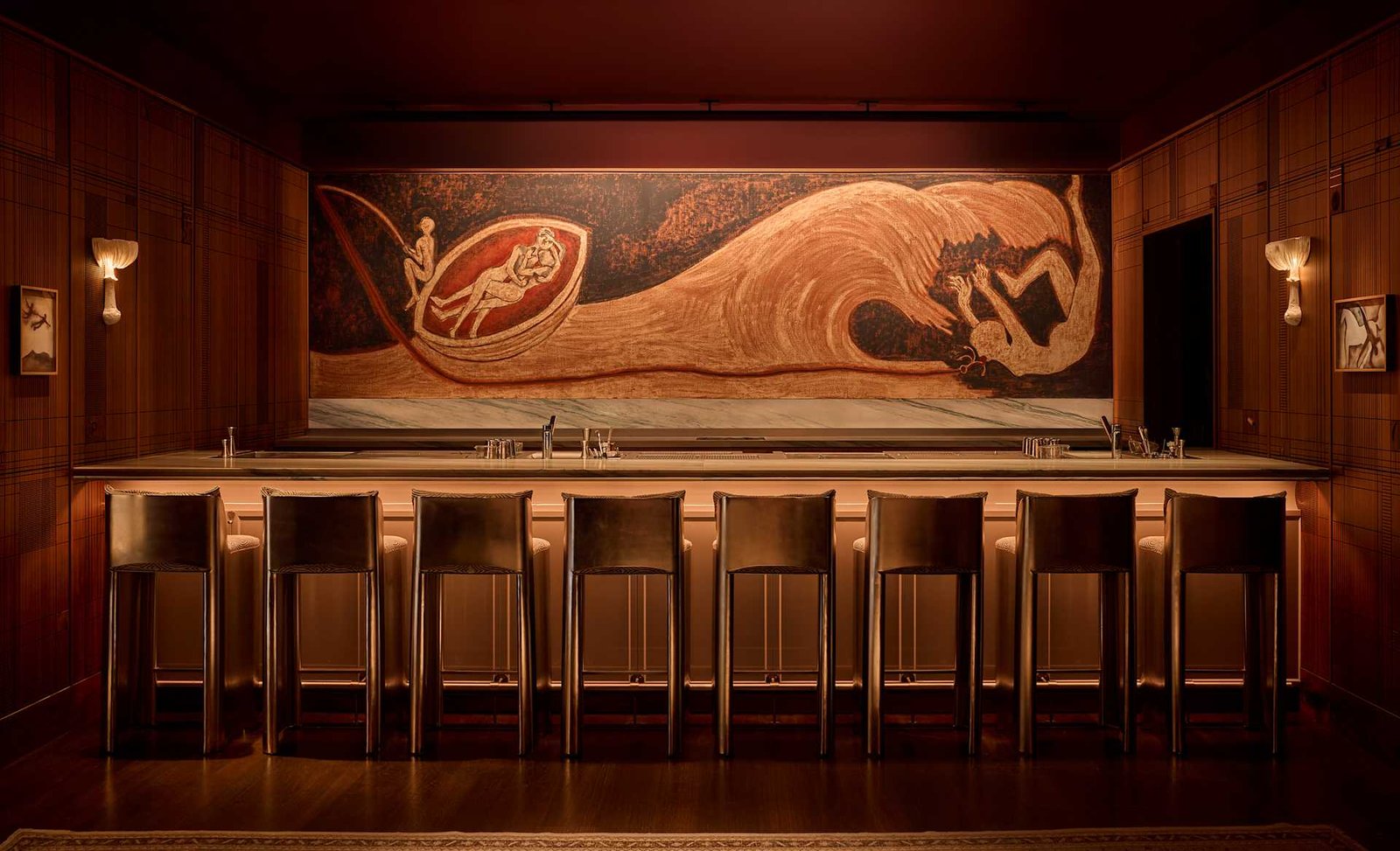 The Clemente Bar, lighting design by L’Observatoire International